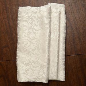 Antique white damask tablecloth